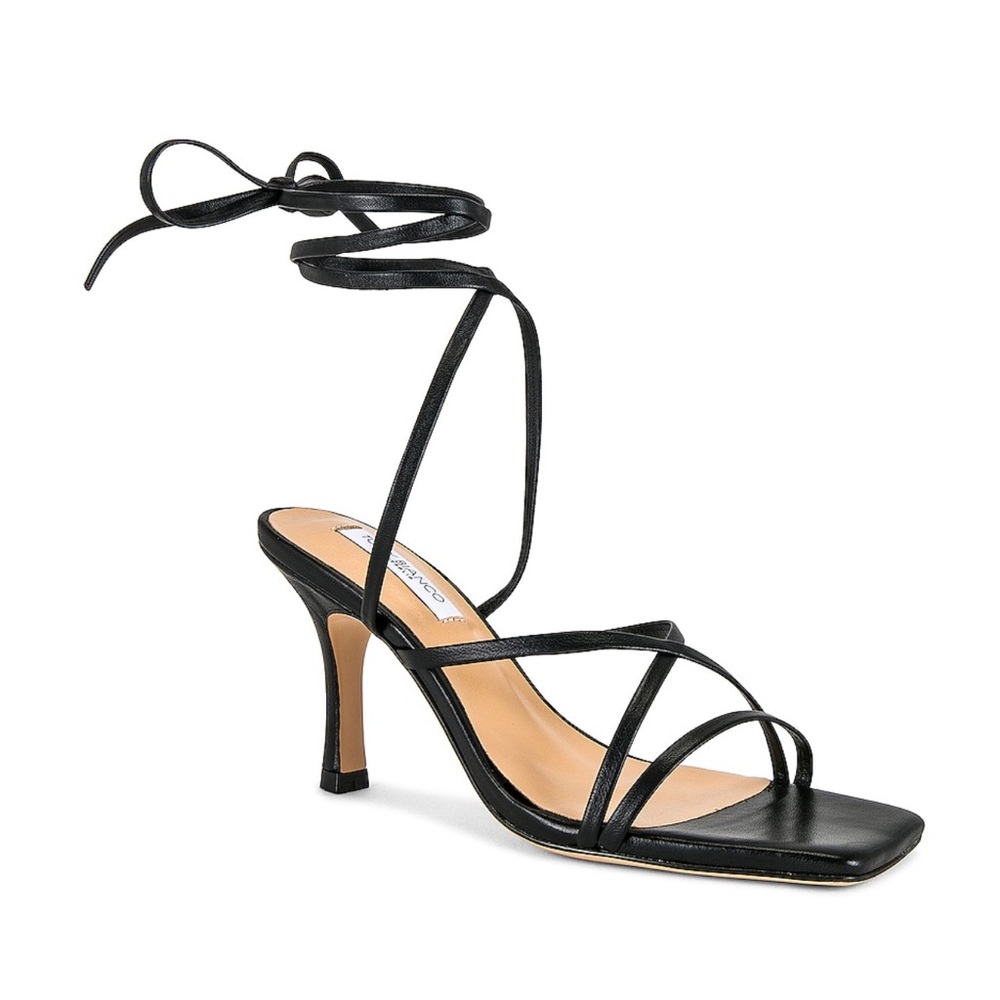 Tony Bianco Black Strappy Heels